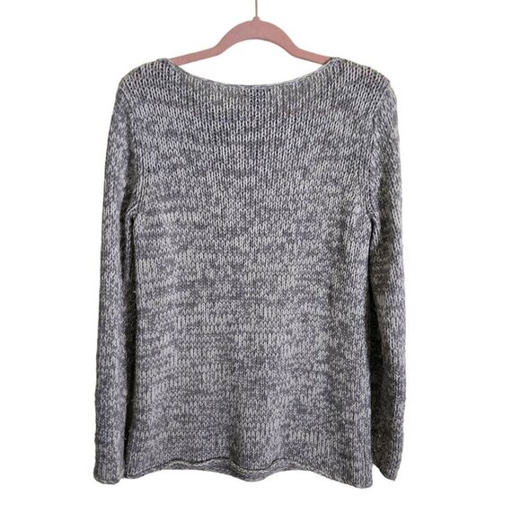 Club Monaco Designer Matalin Marled Knit Lambswool Cashmere Blend Sweater Size M - Picture 2 of 4